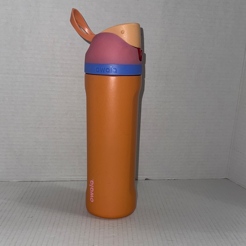 Owala Orange and Pink Water Bottle